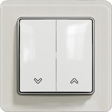 Sedna roller shutter switch (white insert, white glossy frame)